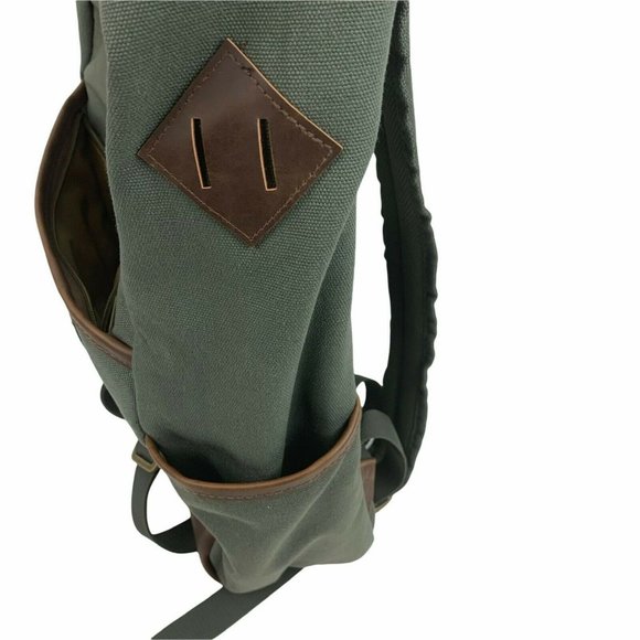 Beau Rivage Finley Mill Backpack Canvas 19.5L Travel Hiking Padded Laptop Pocket - Picture 3 of 10